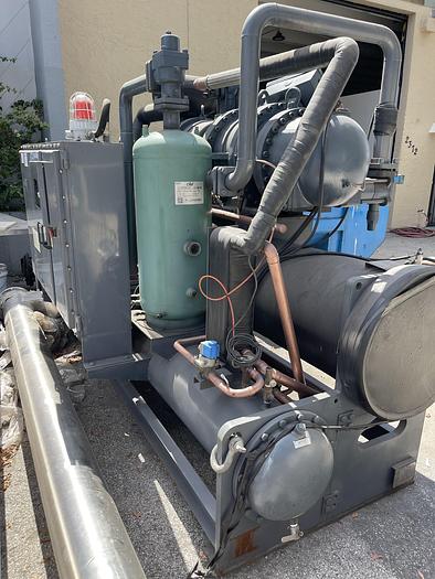 Used Low Temperature  Screw Chiller With Stainless Steel Tank And 2 Pumps-brand Huateng