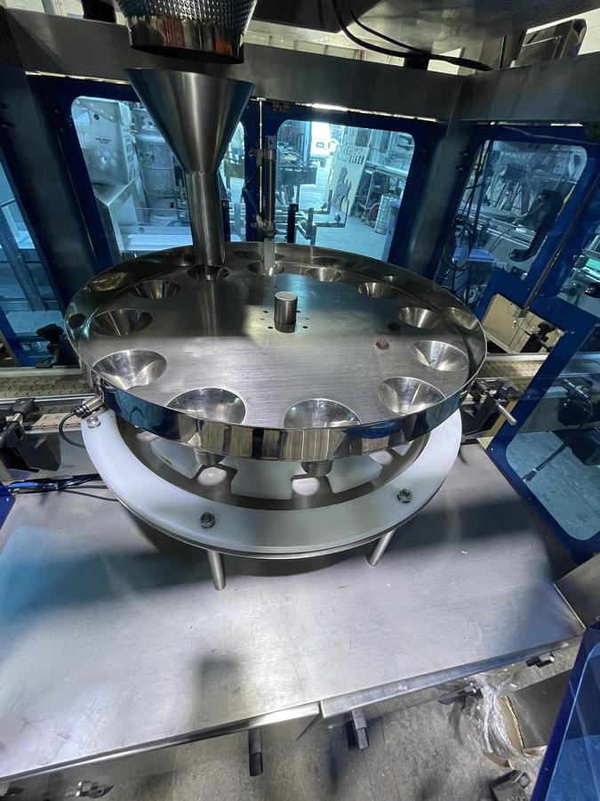 FULLY AUTOMATIC WEIGHING FILLING AND CAPPING MACHINE FOR GUMMIES, CANDIES AND SIMILAR PRODUCTS-READY FOR SHIPMENT