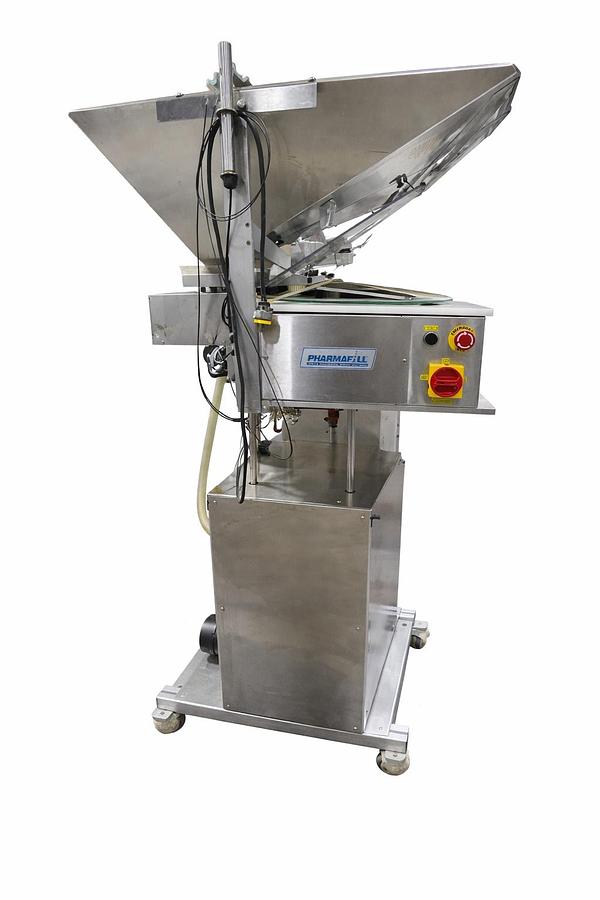 Used TABLETS, CAPSULES COUTING FILLING MACHINE WITH CONVEYOR BELT READY FOR SHIPMENT