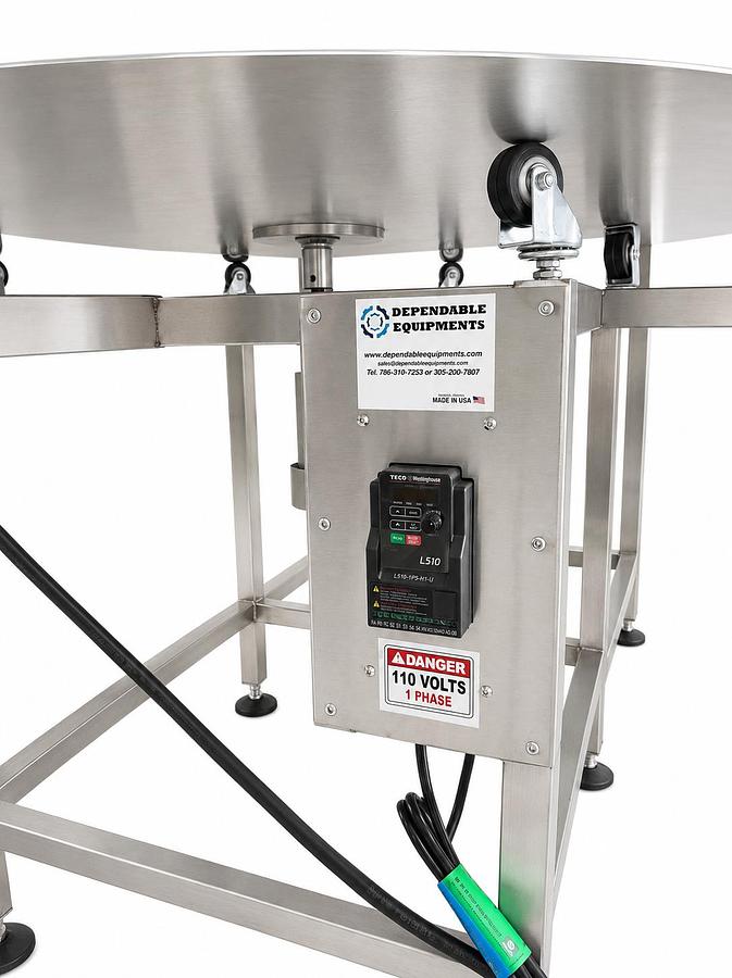 DE-60 Accumulation Rotary Tables with or without Unscrambler and with or without working table-60 Inches Diameter