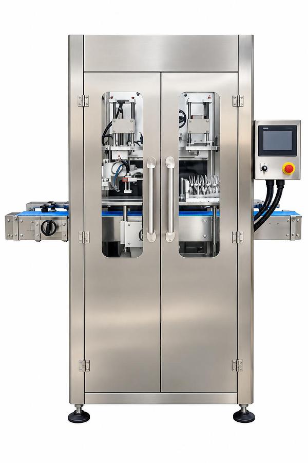 Automatic Full Sleeve and Neckband Labeling Machine