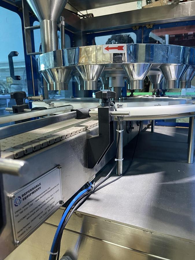 FULLY AUTOMATIC WEIGHING FILLING AND CAPPING MACHINE FOR GUMMIES, CANDIES AND SIMILAR PRODUCTS-READY FOR SHIPMENT
