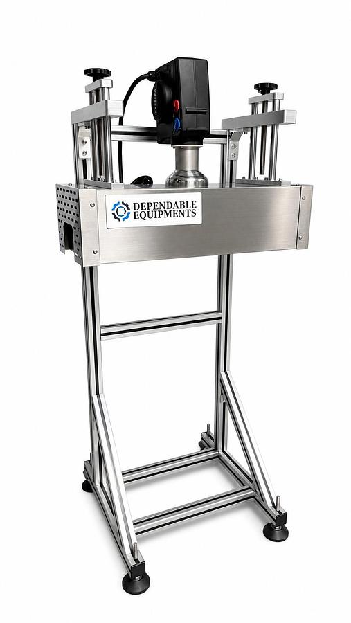 Automatic Counting and Dispensing Machine for Capsules: Automatic Unscrambler, Capper, Induction Sealer, Bottomless Conveyor, Labeling Machine, Neck Bander/Full Sleeve Applicator w/ Heat Tunnel, Accumulation Rotary Table