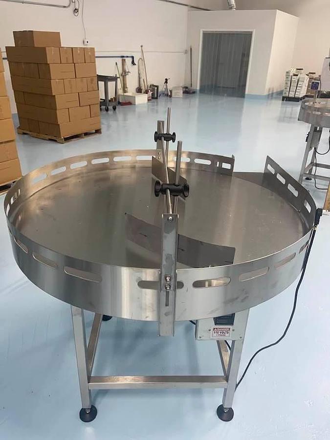 Used Automatic Counting and Dispensing Capsules and Tables Machine, Unscrambler, Adjustable Capping Machine, Induction Sealer, Bottomless Conveyor, Labeling Machine, Neck Bander/Full Sleeve Applicator w/ Heat Tunnel, Accumulation Rotary Table-READY FOR SHIPMENT