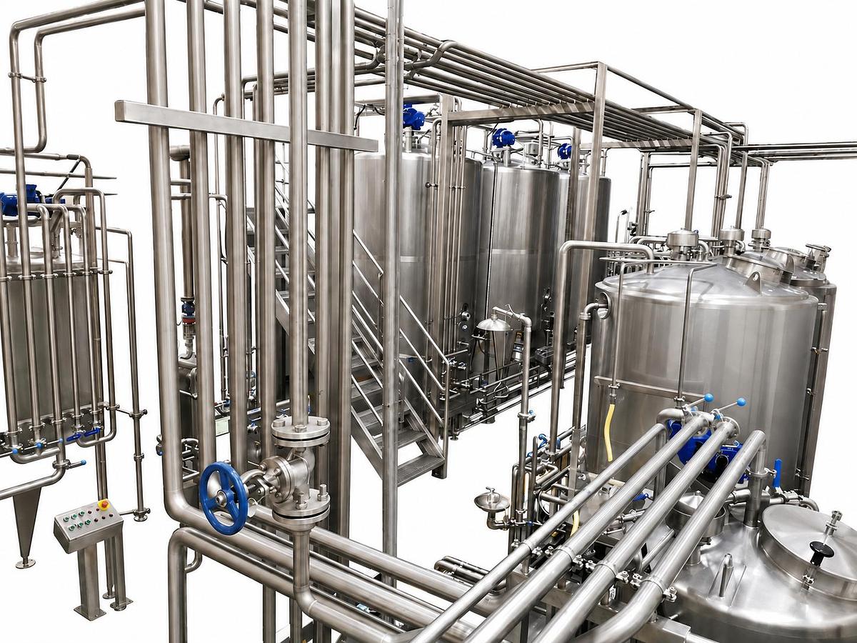 Automatic Production Line for Carbonated Beverages for Large Production Capacities-Custom Made