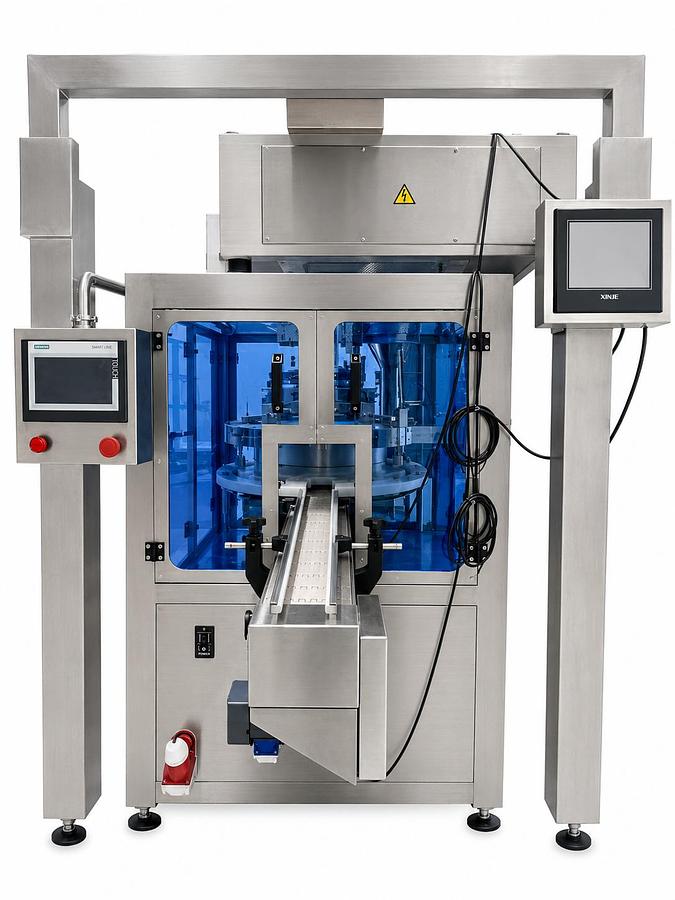 FULLY AUTOMATIC WEIGHING FILLING AND CAPPING MACHINE FOR GUMMIES, CANDIES AND SIMILAR PRODUCTS-READY FOR SHIPMENT
