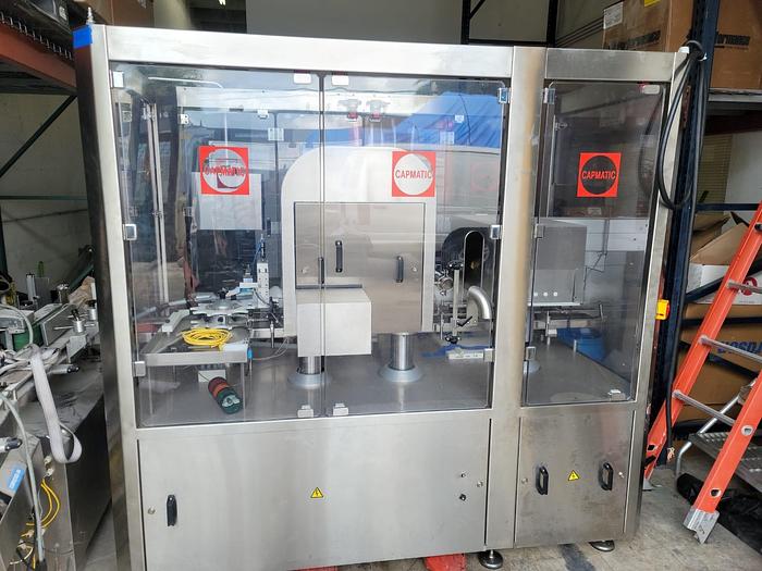 Used AUTOMATIC INLINE TABLETS, CAPSULES, SOFT GELS AND CAPLETS COUNTING AND FILLING MACHINE-BRAND CAPMATIC