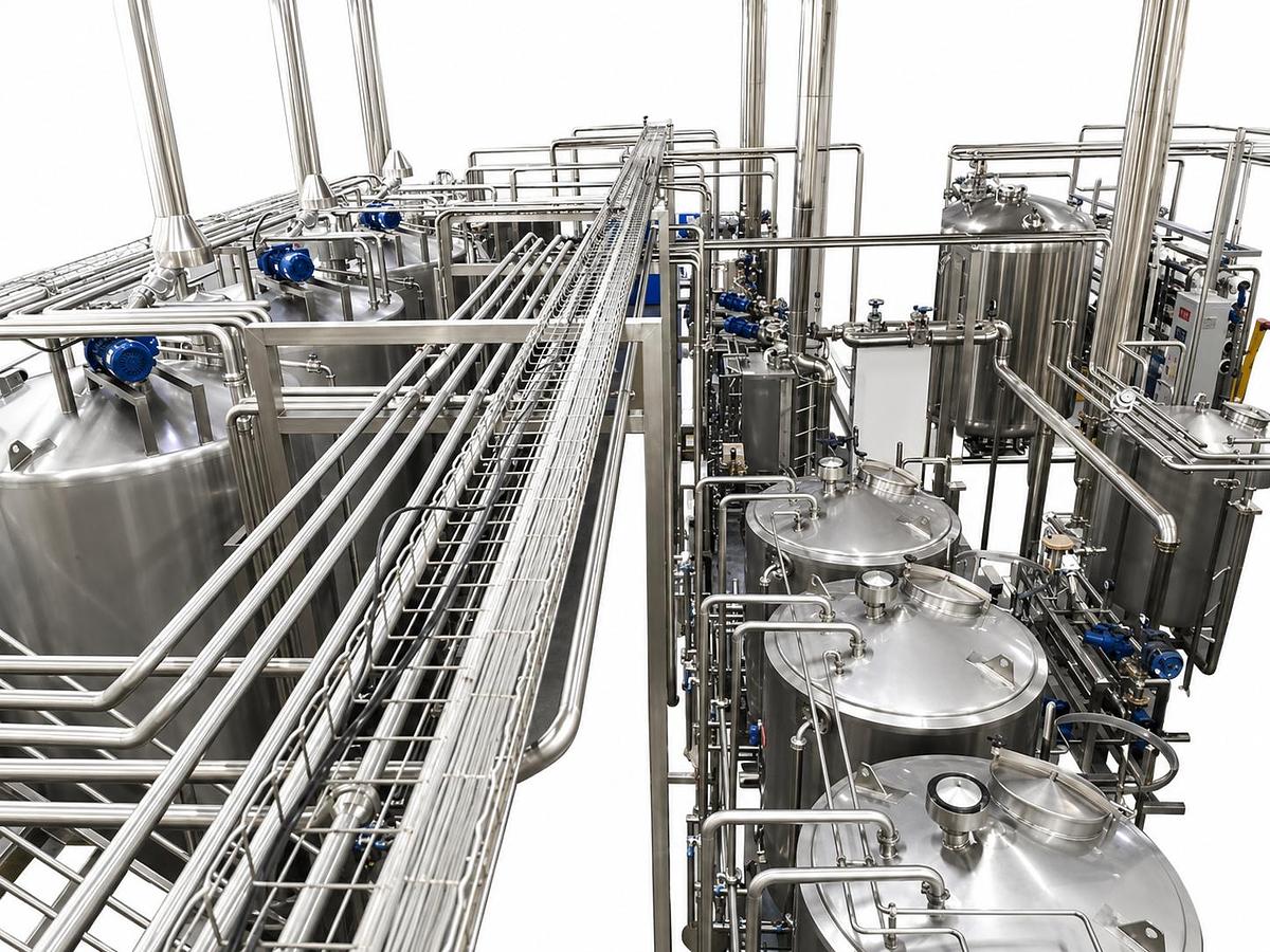Automatic Production Line for Carbonated Beverages for Large Production Capacities-Custom Made