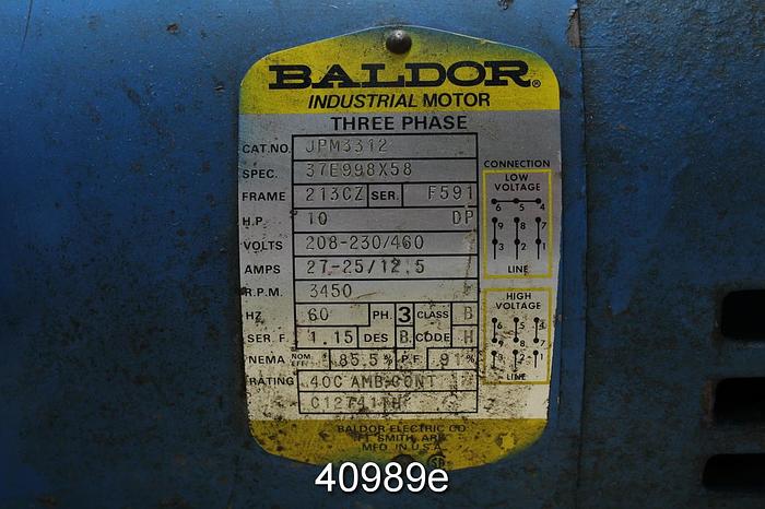 Used Goulds 45HB11135 Multi Stage Booster Pump #40989