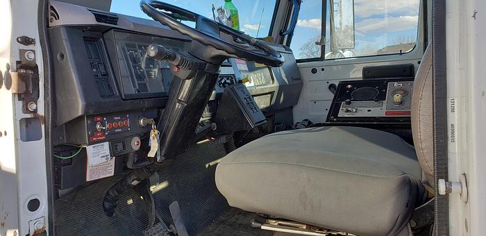 Used 1999 International 4900 T40D Cable Placer Bucket Truck