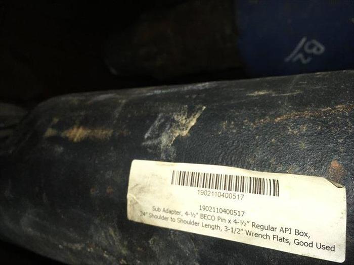 Used Sub Adapter 4-1/2" Reg API x 4-1/2" API Pin x 24" L