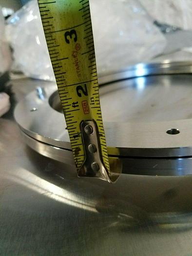 Used Bulk Head Trim Ring Bolt On Stainless Steel 8-1/2" ID Flange Tank Porthole