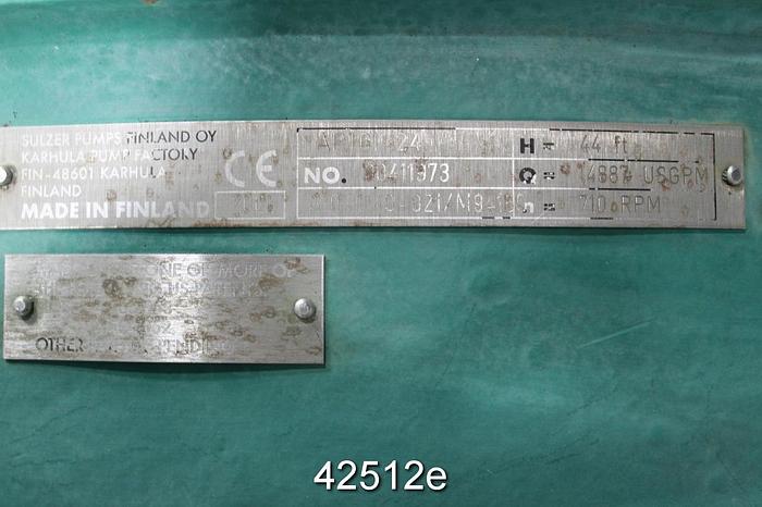 Used Sulzer APT 61-24 24x24x28 Pump #42512