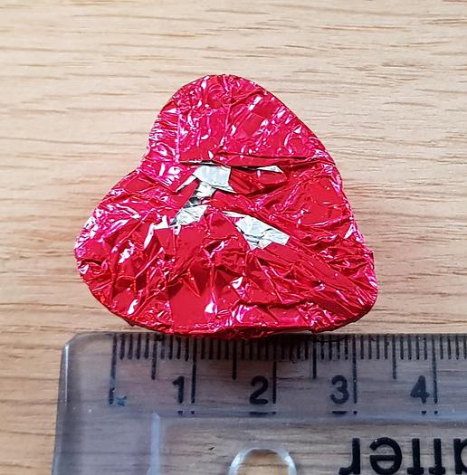 Used Rasch chocolate foil wrapper