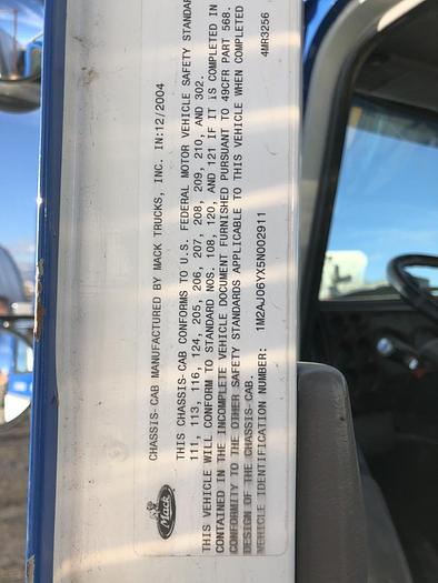 Used 2005 Mack CNN613