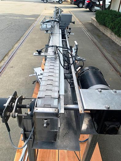 Used Conveyor, Belt, 3.25" X 16', S/st, 90 Deg Turn #S744441
