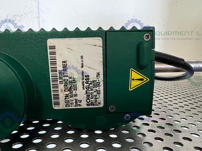 Used Chemglass  Unknown Model Digital Overhead Homaginizer  / Stirrer 2000 RPM