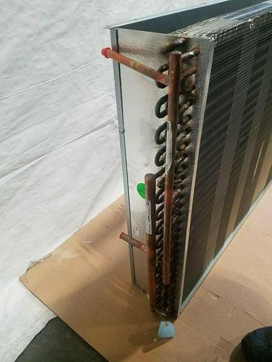 Used NEW Hot Water Reheat Duct Heater Heat Exchange with Duct Housing 24" High Output