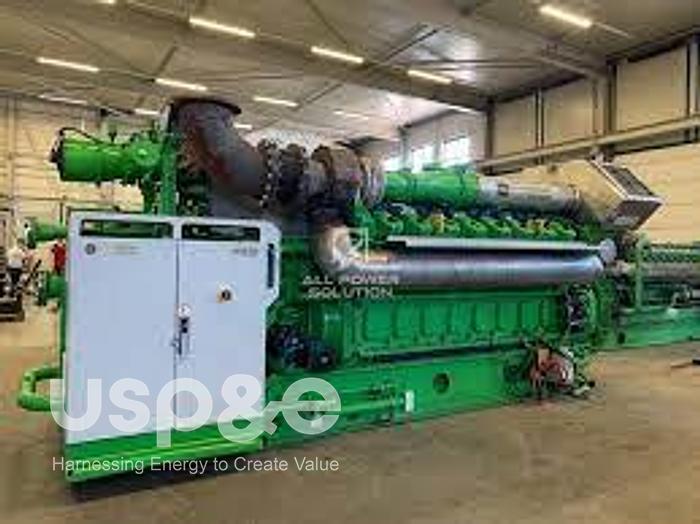 Used 4.5 MW 2017 Used Jenbacher JMS624-H311 Natural Gas Generator