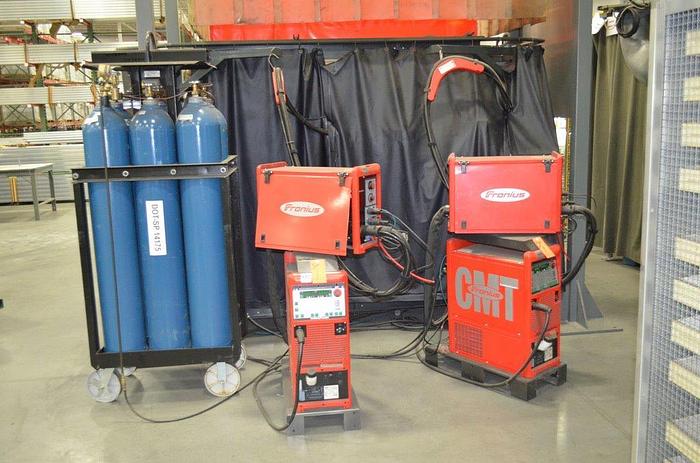 Used FRONIUS 21" X 60" X 150 KG SERVO DRIVEN CYLINDERICAL PIECE PART WELDING CELL