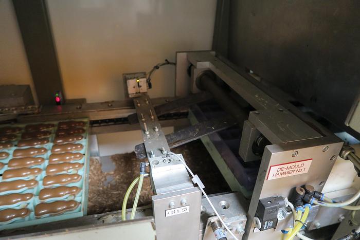 Used Aasted Frozen Cone Chocolate Moulding Line