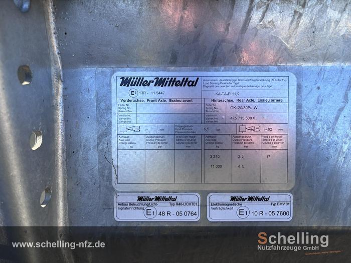 Gebraucht Müller-Mitteltal Tandem-3-Seiten-Kipper KA-TA-R 11,9