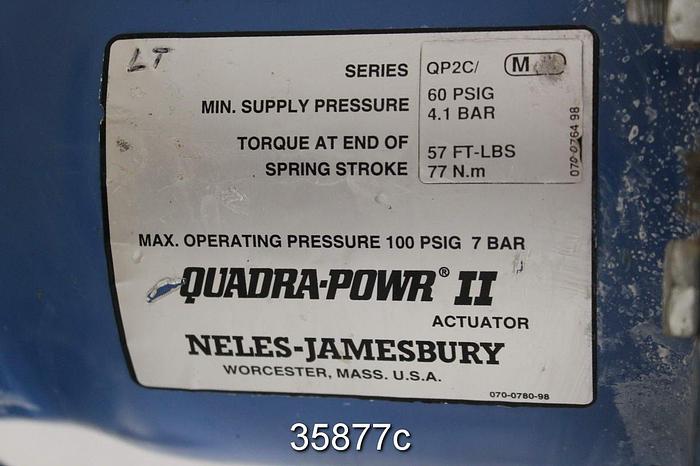 Used Neles Jamesbury 3" Air Operated Ball Control Valve #35877