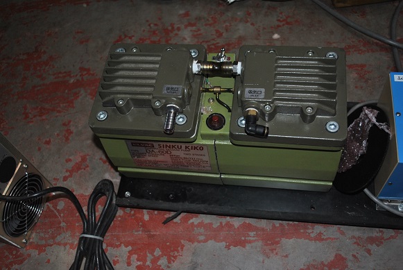 Used toyaden vacuum pump 100V  1.5KVA  shinku kiko diaphram valve  kd-500 : da-60D