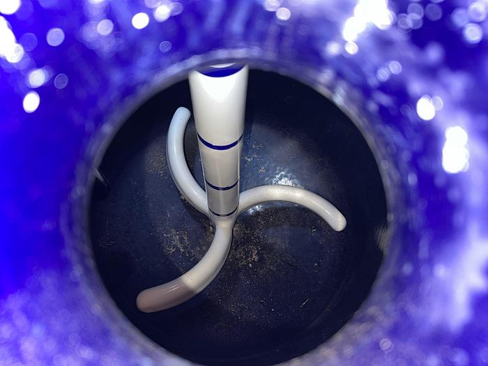 Used Reactor, 50 Gallon, Glass Lined, De Dietrich, 150 PSI, Jacketed, Agitation #S744748