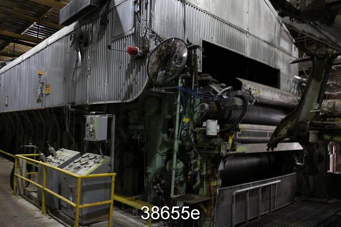 Used Beloit 100" Trim Medium/Liner Fourdrinier Paper Machine, 2500 FPM #38655