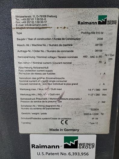Used Raimann ProFiRip KM 310 M Rip Saw