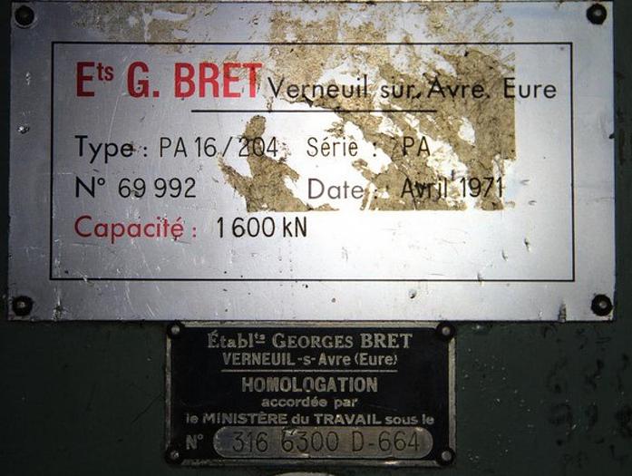 Gebraucht HYDRAULISCHE PERS BRET PA16/204 160T