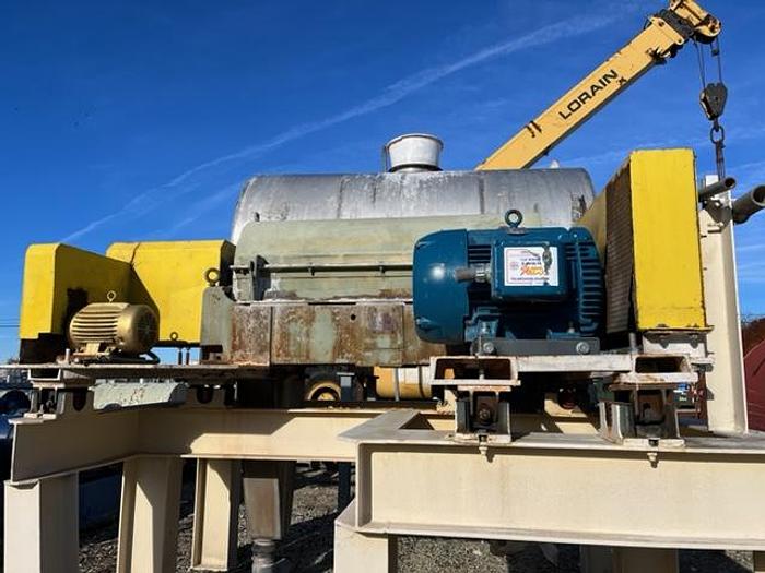 Used Centrifuge, Decanter, Sharples, Model P3400, 10 HP, S/st #D744876