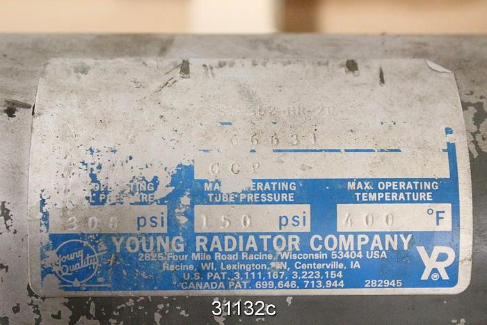 Used Young Radiator Co. 26663-1 Shell And Tube Heat Exchanger #31132