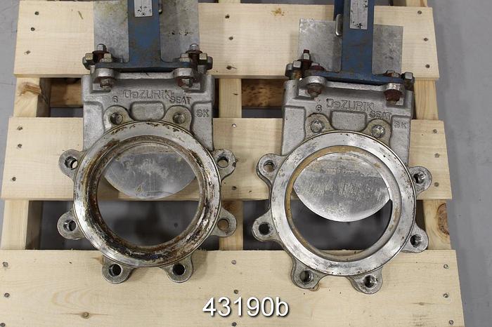 Used Dezurik 6" Hand Operated Knife Gate Valve #43190