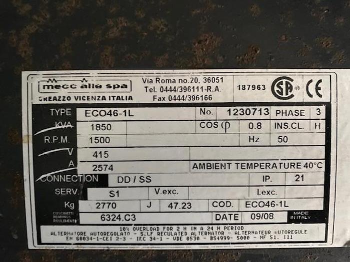 Used 2008 MTU 12V4000 - 2035 KVA