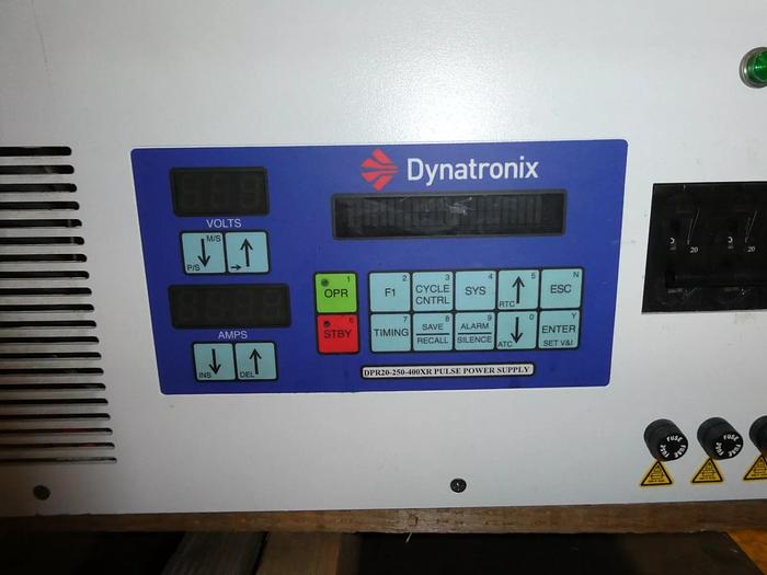 Used Dynatronix DPR20-250-400XR (999-1255-06) Pulse Power Supply 480 IN 20V Out 250A