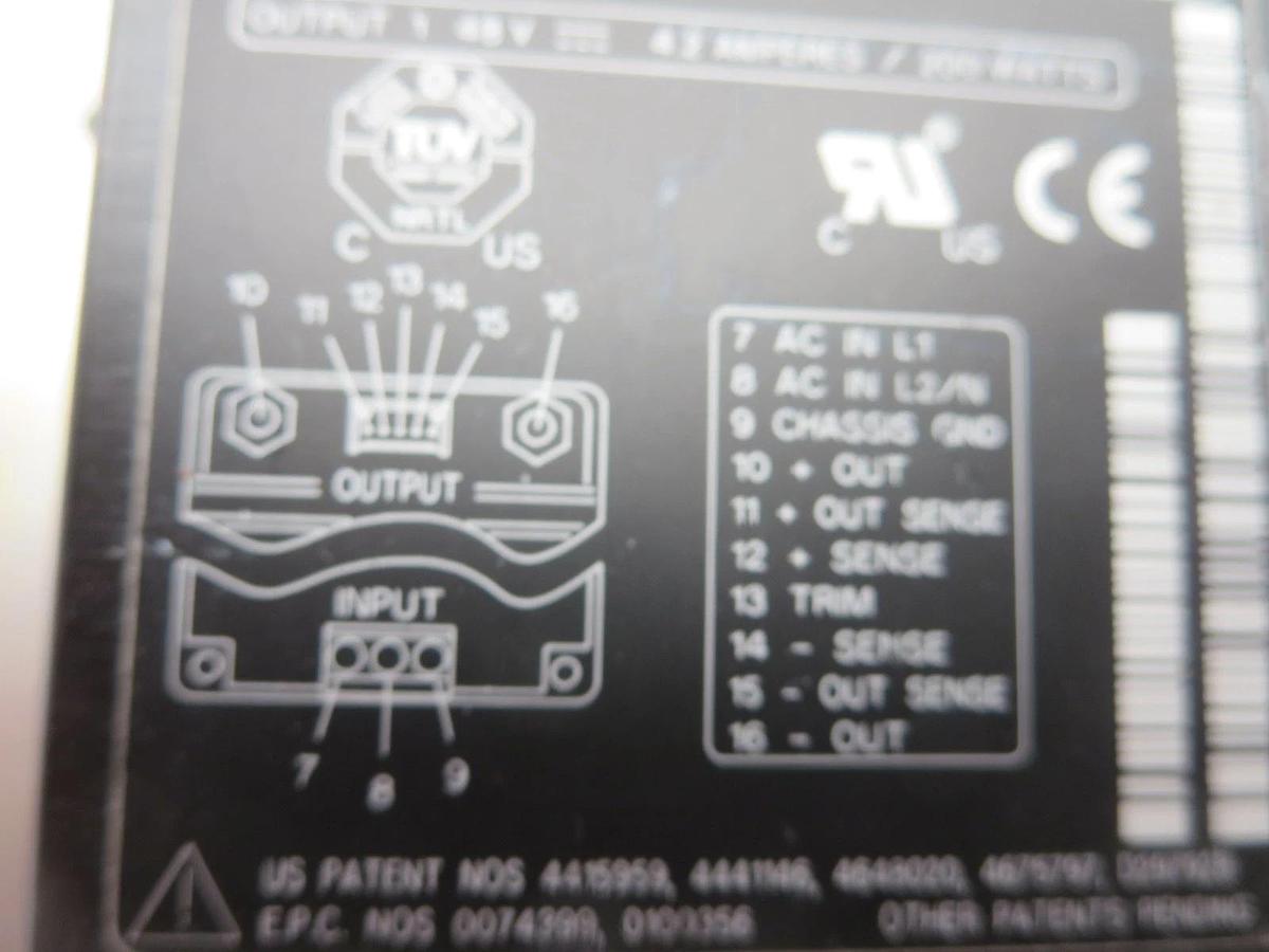 Used Vicor VI-LU4-CU-CC "FlatPac" Pwr Supply W/6 "MegaMod jr" Modules See Description