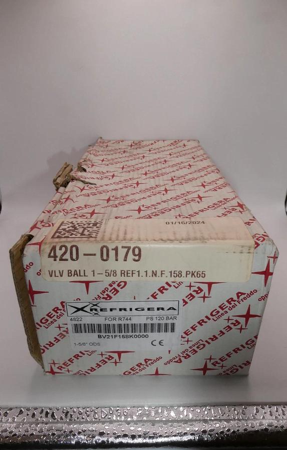 Used Refrigera Ball Valve BV21F158K0000 CO2 120bar 1.5/8" ODS K65