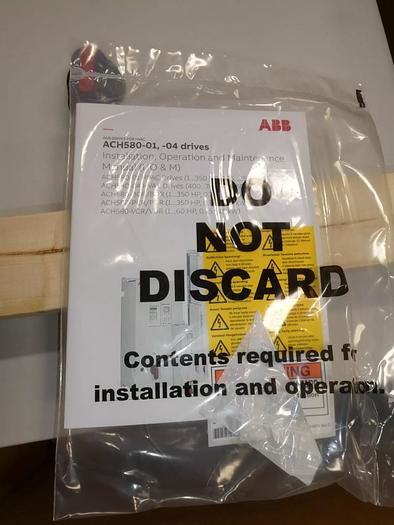 Used ABB ACH580-BCR-027A-4+F267 AC Drive IP24 480V 50/60 Hz 20HP 27A
