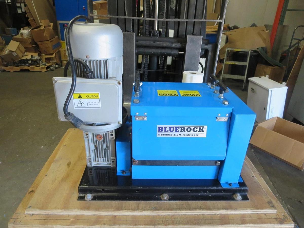 Used Bluerock Mfg. WS-212 Wire Stripper Copper/Aluminum Motorized Industrial