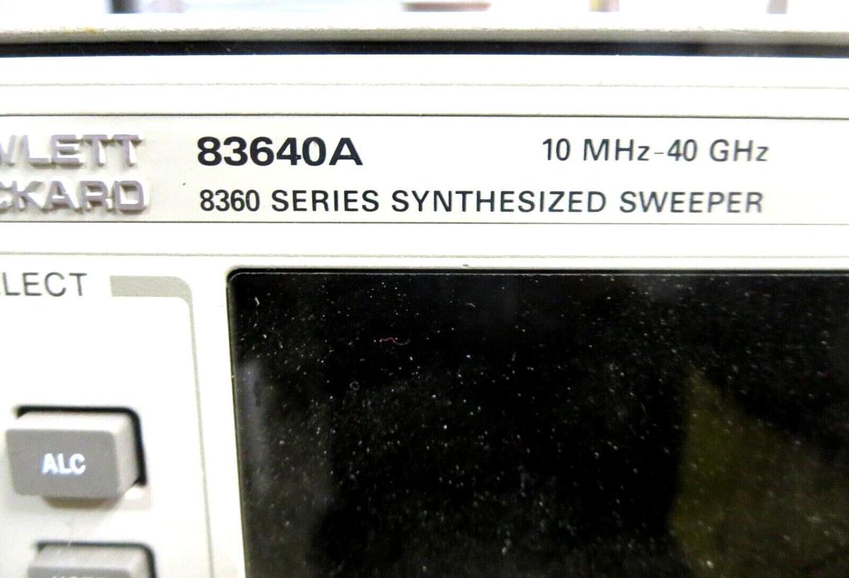 Used Hewlett Packard 83640A Synthesized Sweeper OPT 001 10MHZ-40GHZ See Descrip Used