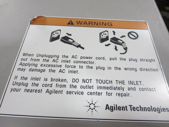 Used Hewlett-Packard  4396B Network Spectrum Analyzer Powers On Cal'd Thru 03/17/2024