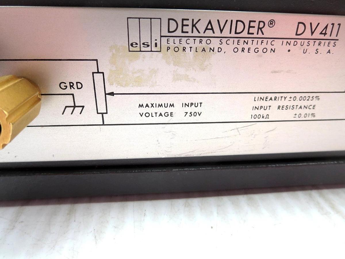 Used ESI DV411 Dekavider Max E In 750V Input Res 100K Ohm