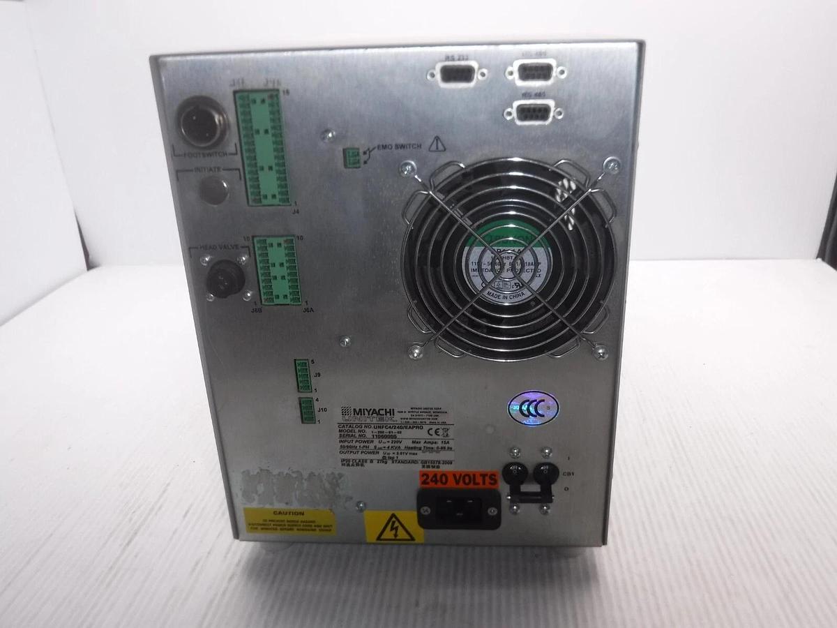 Used Miyachi Unitek 1-292-01-02 Pulsed Thermode Control Uniflow 2 UNFC4/240/EAPRO