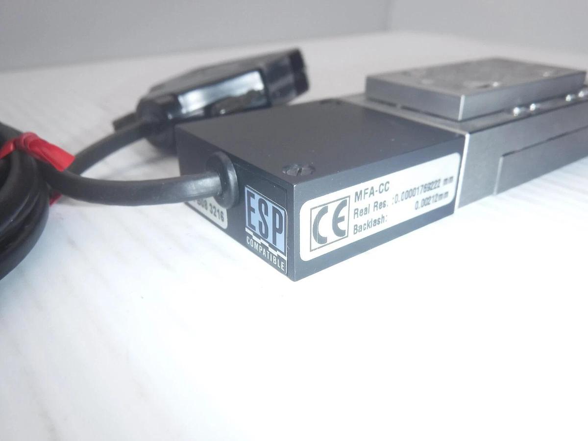 Used Newport MFA-CC / UE1724SR 24VDC 0.2A Motorized Linear Stage