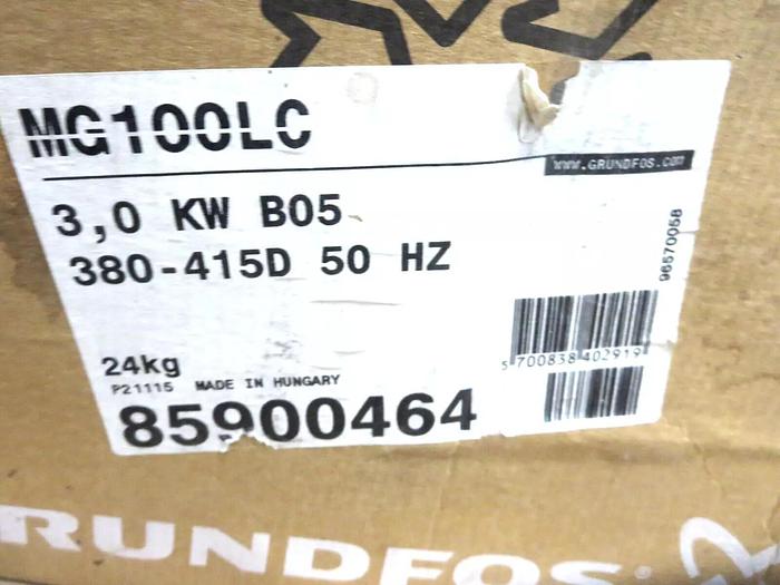 Used Grundfos MG100LC-2 Motor Electric 3.0KW 380-415DV 50HZ B05