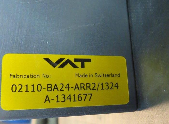 VAT 02110-BA24-ARR2/1324 (A-1341677) Pneumatic Slit Valve