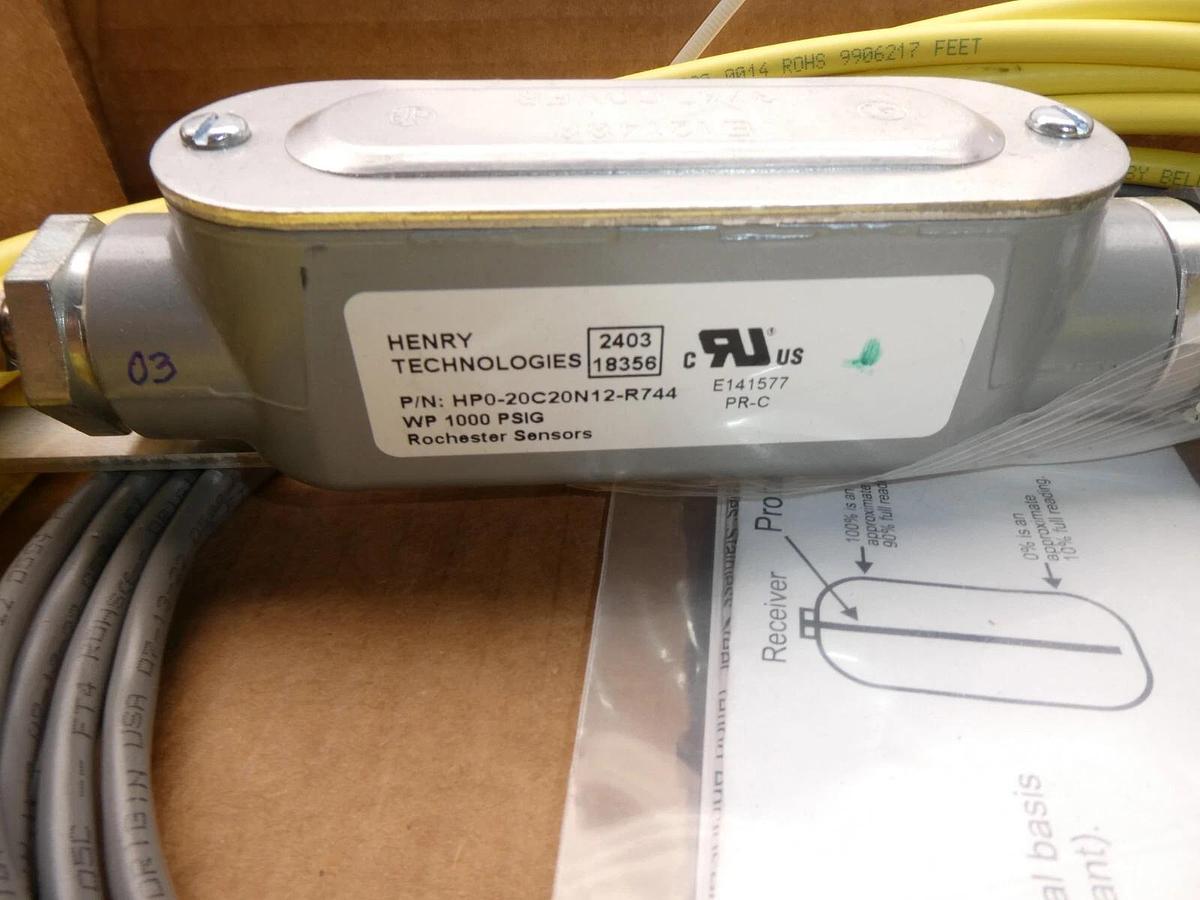 Used Henry Technologies Liquid Level Probe HP0-20C20N12-R44