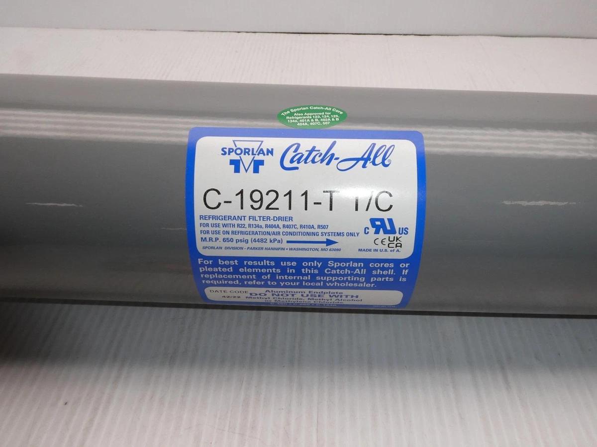 Used Sporlan C-19211-T-T/C - Refrigerant 4 Core Replaceable Filter Drier